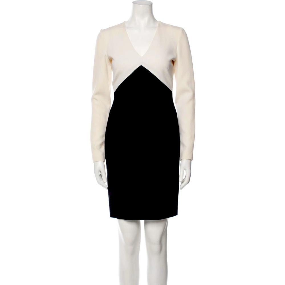 Emilio Pucci Color Block Black & Cream Dress Pre Fall 2013✨